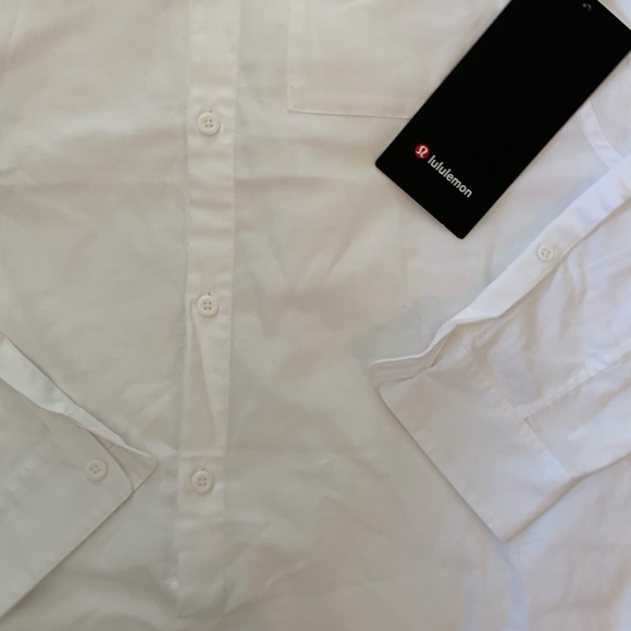 Lululemon all town button down white long sleeve - Picture 3 of 6